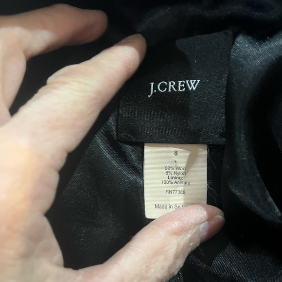 J. Crew Classic Black Trench Coat - Picture 5 of 6